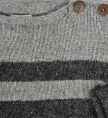 Gr-stribet sweater